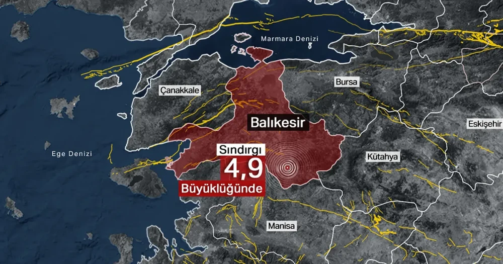Balıkesir Sındırgı'da 4.9 Büyüklüğünde Deprem: İstanbul ve İzmir'de de Hissedildi