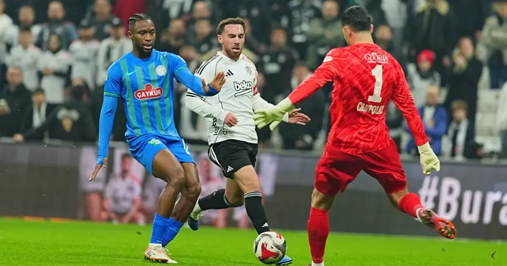 Beşiktaş, Çaykur Rizespor'u Tek Golle Devirdi