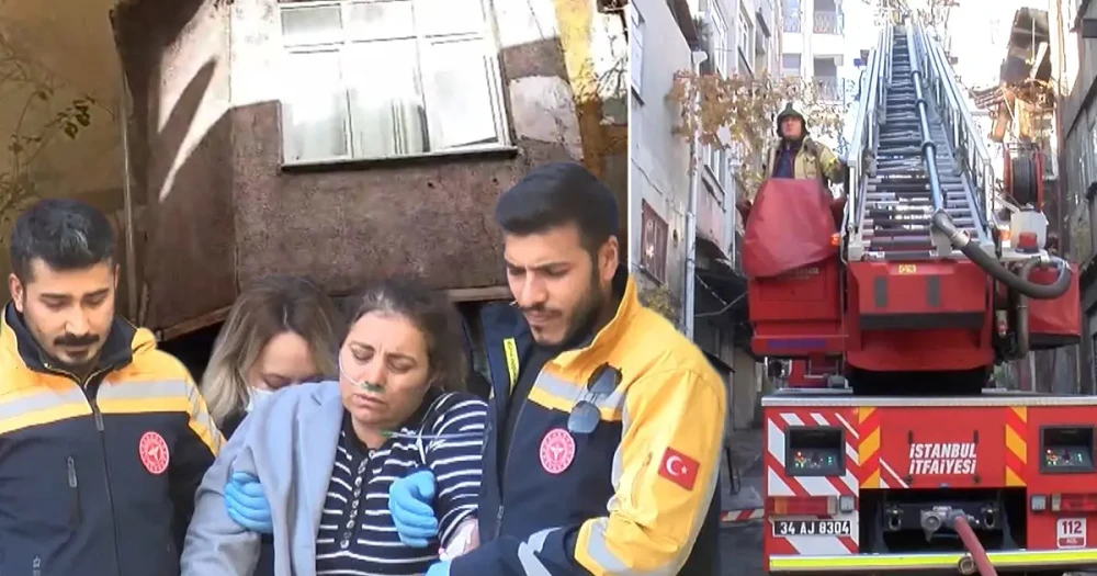 Şişli'de Ev Yangını: Astım Hastası Kadın Sinir Krizi Geçirdi