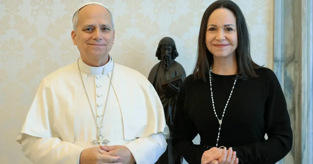 Venezuela Muhalefet Lideri Machado, Papa Francis ile Görüştü