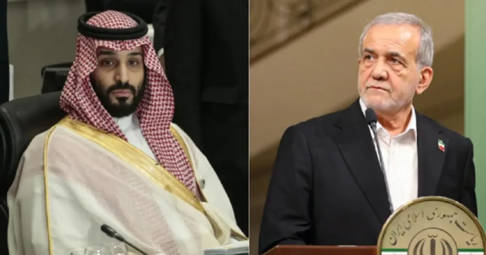 İran Cumhurbaşkanı Pezeşkiyan ve Suudi Arabistan Veliaht Prensi Selman Görüştü