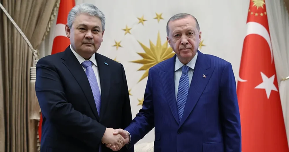 Cumhurbaşkanı Erdoğan, Kazakistan Dışişleri Bakanı Koşerbayev ile Görüştü