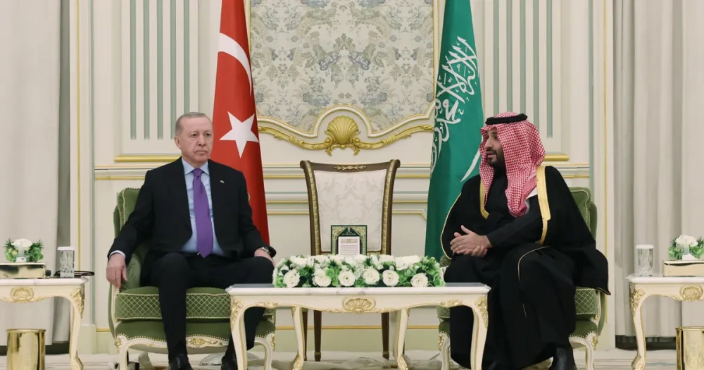 Cumhurbaşkanı Erdoğan, Suudi Arabistan'da Prens Selman ile Görüştü