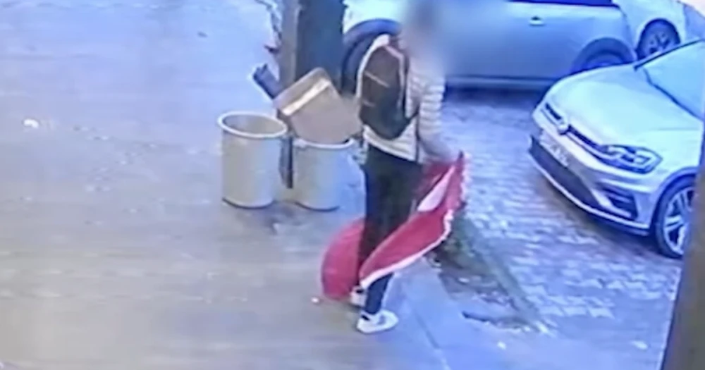 Türk Bayrağına Saygısızlık Yapan Şüpheli Yakalandı