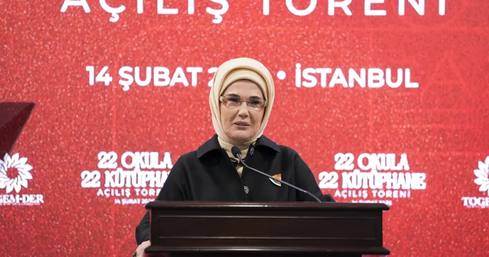 Emine Erdoğan'dan Kütüphane Vurgusu: "Okulların Can Damarı"