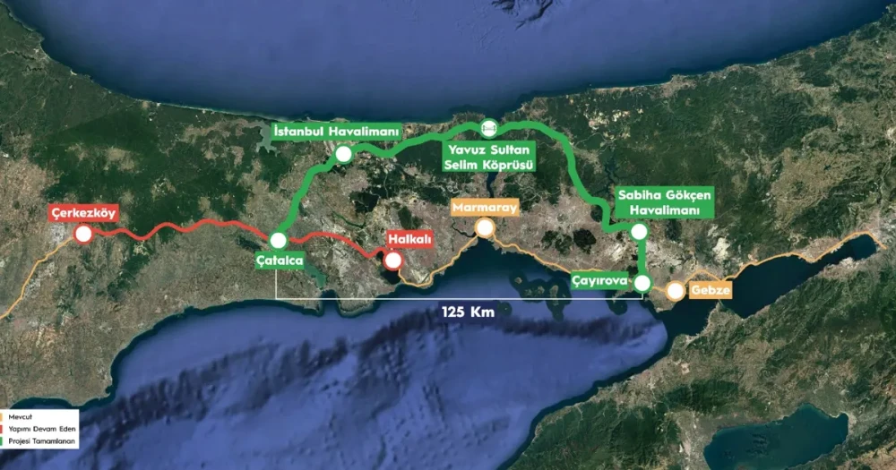 İstanbul'a Yeni Demiryolu Hattı: Kuzey Çevre Projesi İçin 6,75 Milyar Dolarlık Finansman Anlaşması Tamamlandı
