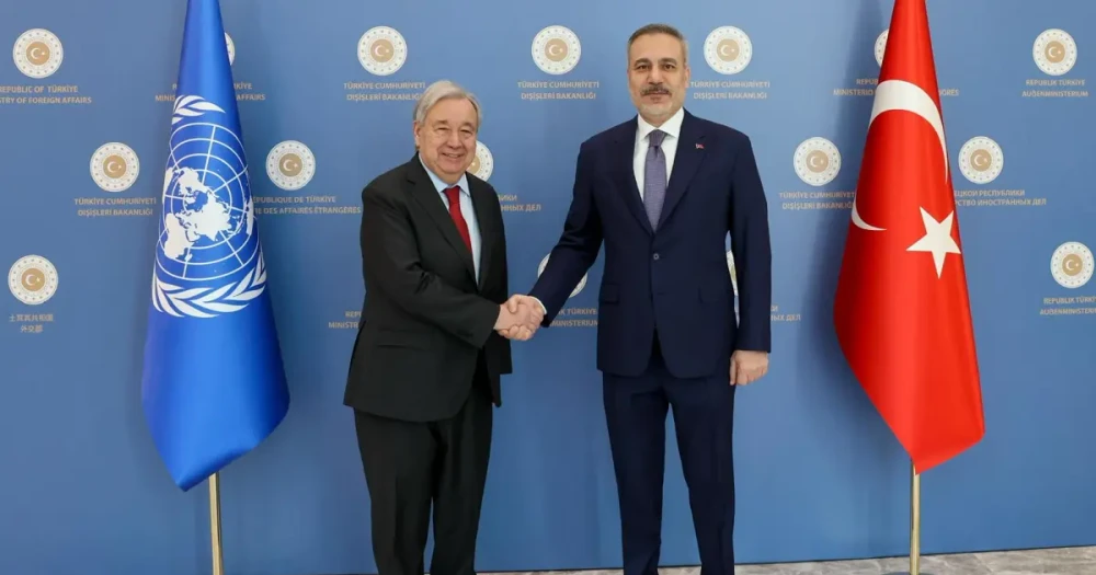 Dışişleri Bakanı Fidan, BM Genel Sekreteri Guterres ile Görüştü