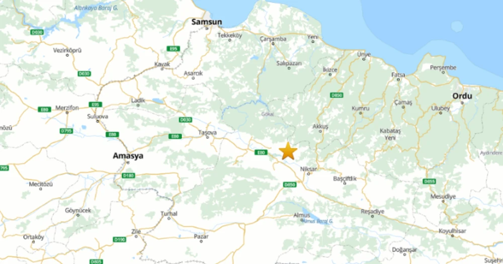 Tokat'ta 5.5 Büyüklüğünde Deprem: Niksar Sallandı