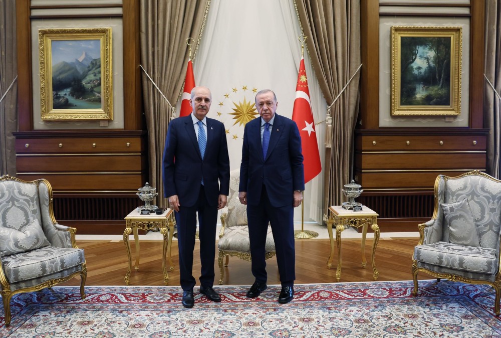 Erdoğan ve Kurtulmuş Beştepe’de Bir Araya Geldi