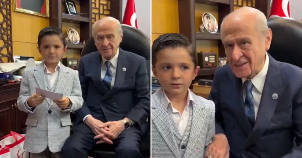 Genel Merkez’de Çocuk Şiiriyle Gülümseme: Bahçeli’nin Sıcak Karşılaması