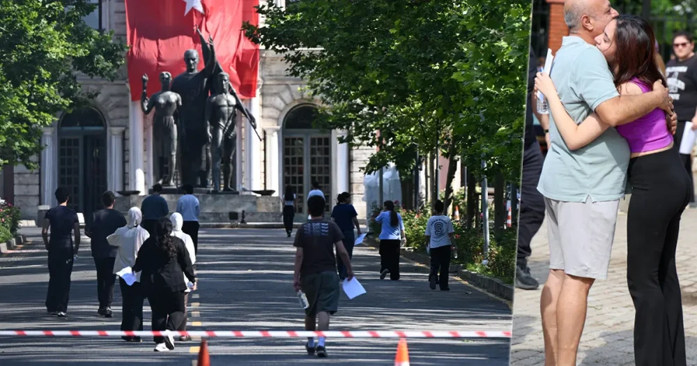 Üniversite sınavında ikinci gün heyecanı