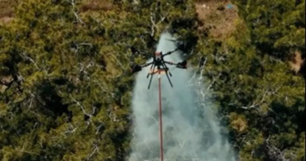 Adana’da İlk Kez Dron ile Yangınla Mücadele Başladı