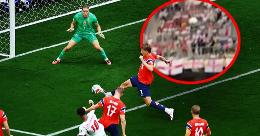 Dünya Kupası'nda Gözden Kaçan Olay: Norveç-İngiltere Maçında Top Kabloya Çarptı ama Gol Verildi