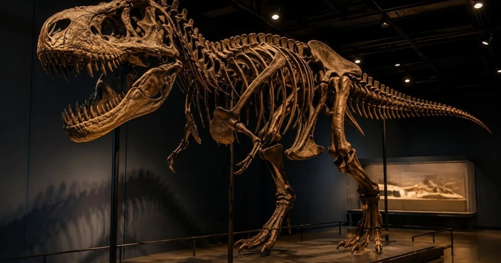 New York'ta Düzenlenen Müzayedede T-Rex İskeleti 50,1 Milyon Dolara Satılarak Rekor Kırdı