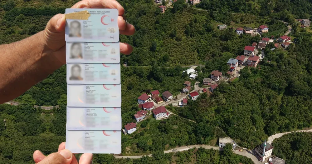 Ordu'nun Perşembe İlçesindeki Mahallede Soyadı Sarı olan 135 Hane